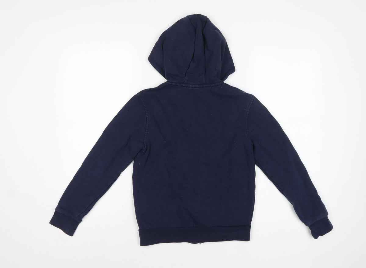 Lacoste Sport Boys Blue 12 Years Full Zip Hooded Logo Hoodie