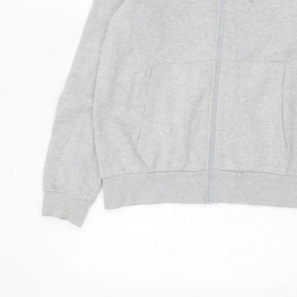 Lacoste Men’s Grey L Classic Fit Full Zip Hooded Logo Hoodie