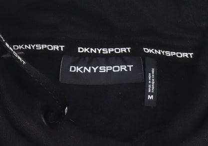 DKNY Sport Men’s Black M Pullover Logo Hooded Sweatshirt