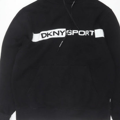 DKNY Sport Men’s Black M Pullover Logo Hooded Sweatshirt
