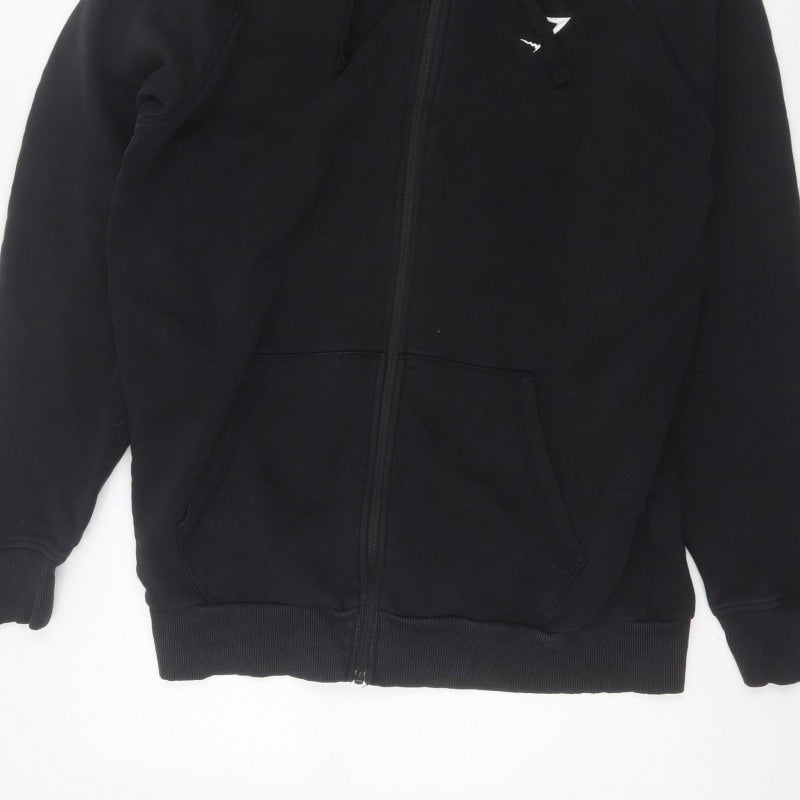 Gymshark Men's Black L Full Zip Hooded Fleece Logo Hoodie