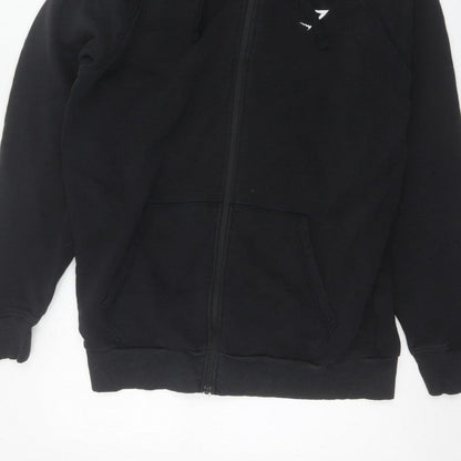 Gymshark Men's Black L Full Zip Hooded Fleece Logo Hoodie