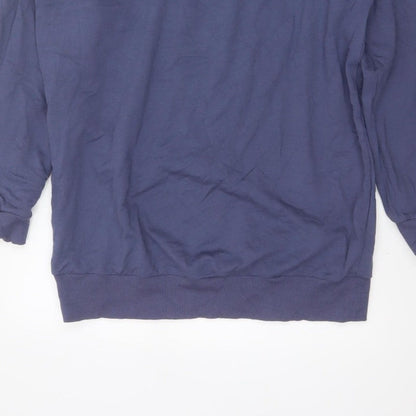 ASOS Design Women’s Blue UK 8 Longline Crew Neck Pullover Sweatshirt