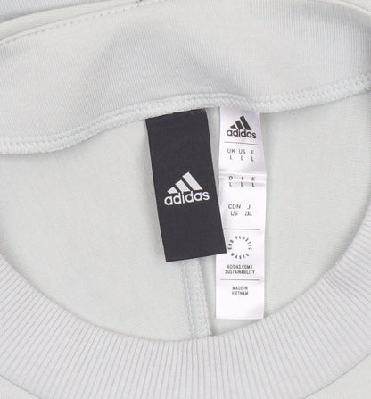Adidas Men’s Green L Leeds United Z.N.E. Crew Neck Pullover Sweatshirt