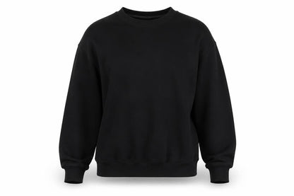 H&M Women Black UK 12 Pullover Crew Neck Long Sleeve Sweatshirt