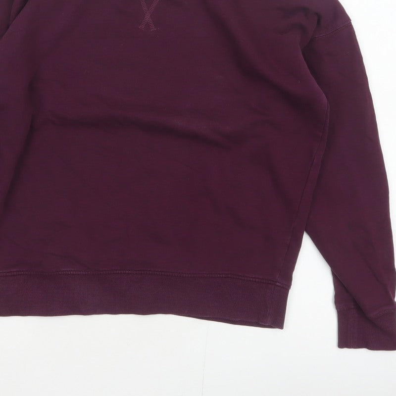 Next Women’s Purple UK 10 Cotton Crew Neck Pullover Sweatshirt