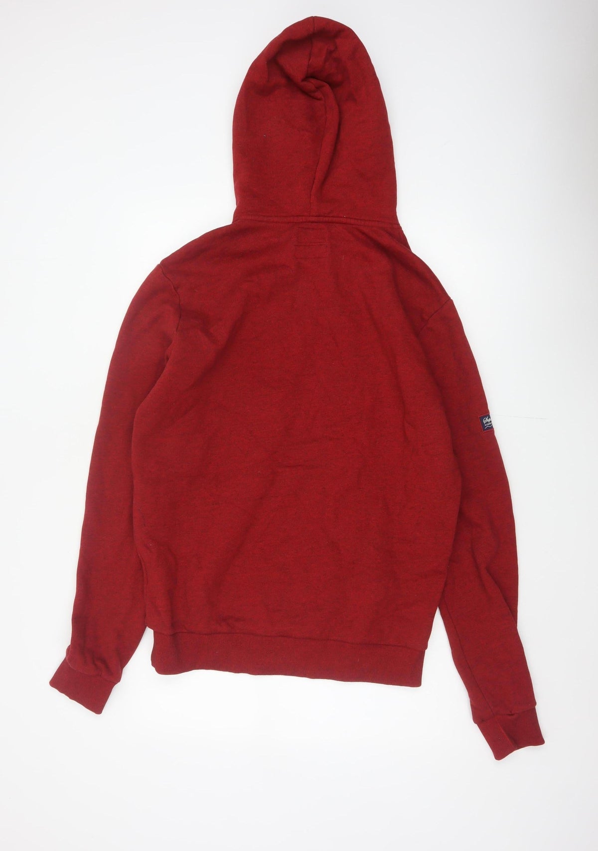 Superdry Men’s Red L Pullover Hoodie Mountain Graphic Fleece