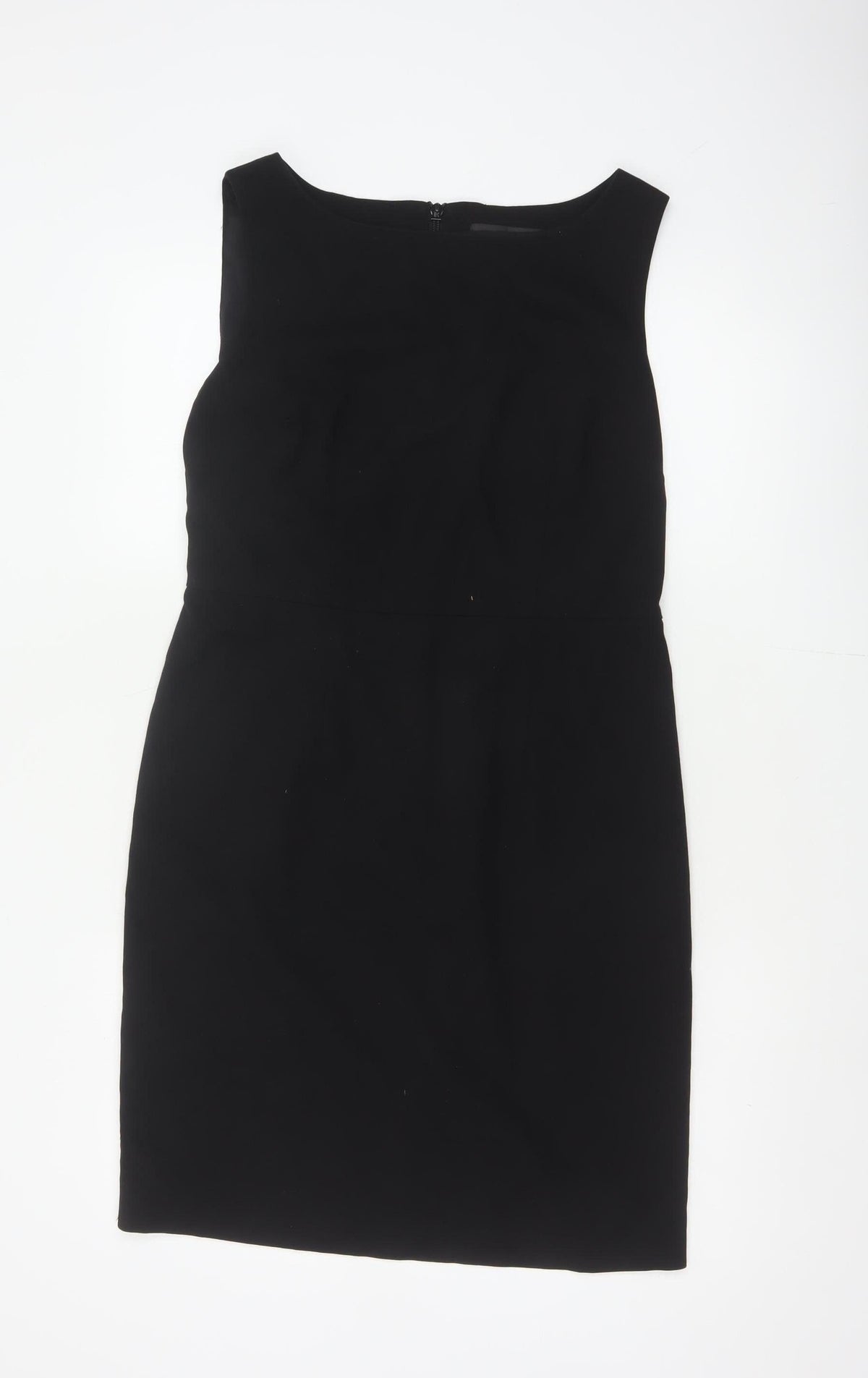 Next Women Black UK 12 Sleeveless Pencil Sheath Workwear Dress