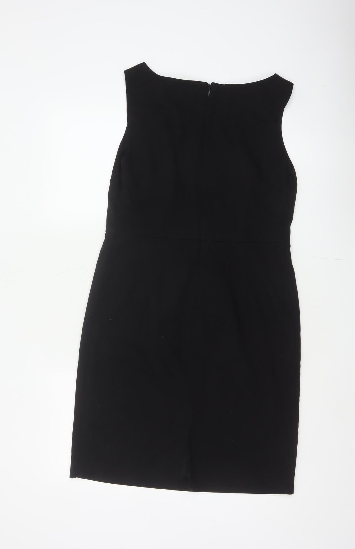 Next Women Black UK 12 Sleeveless Pencil Sheath Workwear Dress