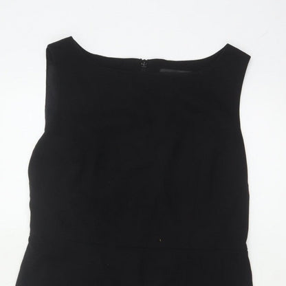 Next Women Black UK 12 Sleeveless Pencil Sheath Workwear Dress