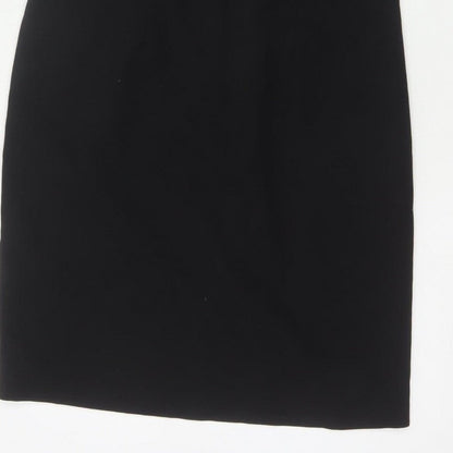 Next Women Black UK 12 Sleeveless Pencil Sheath Workwear Dress