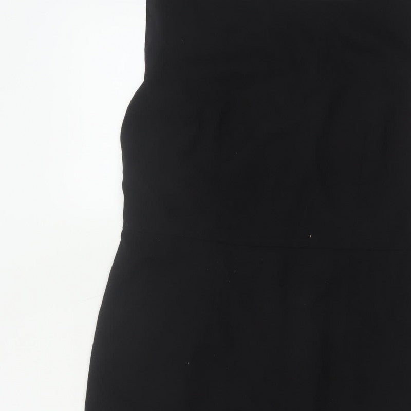 Next Women Black UK 12 Sleeveless Pencil Sheath Workwear Dress