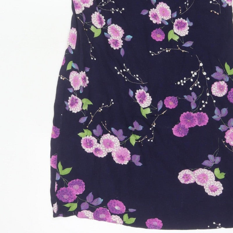 Red Herring Women’s Blue Floral Shift Dress Size 8 Sleeveless
