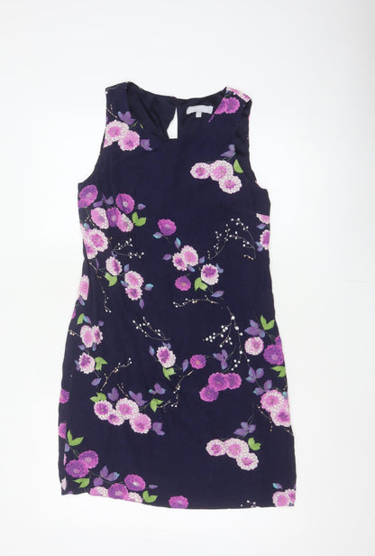 Red Herring Women’s Blue Floral Shift Dress Size 8 Sleeveless