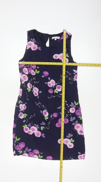 Red Herring Women’s Blue Floral Shift Dress Size 8 Sleeveless