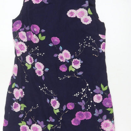 Red Herring Women’s Blue Floral Shift Dress Size 8 Sleeveless