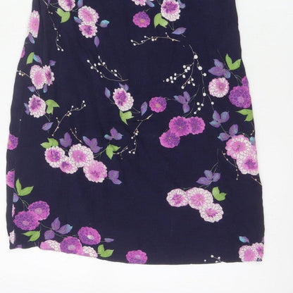 Red Herring Women’s Blue Floral Shift Dress Size 8 Sleeveless
