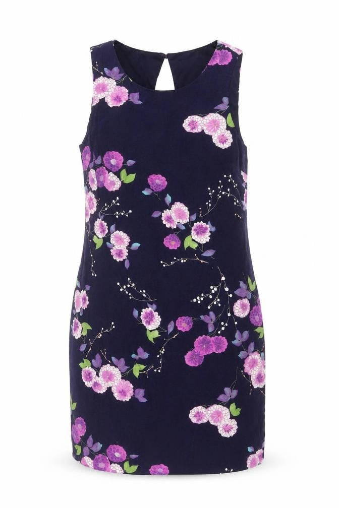 Red Herring Women’s Blue Floral Shift Dress Size 8 Sleeveless