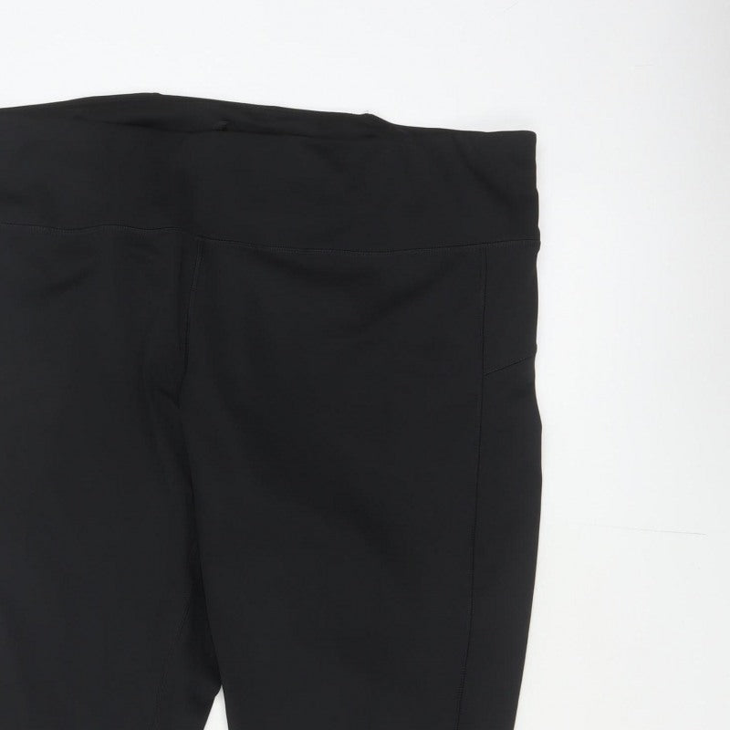 Goodmove Women’s Black Size 22 Compression Activewear Capri Shorts Pockets
