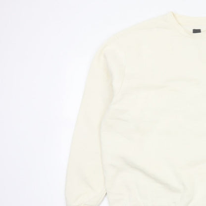 River Island Men Ivory L Tokyo Graphic Print Crew Neck Sweatshirt