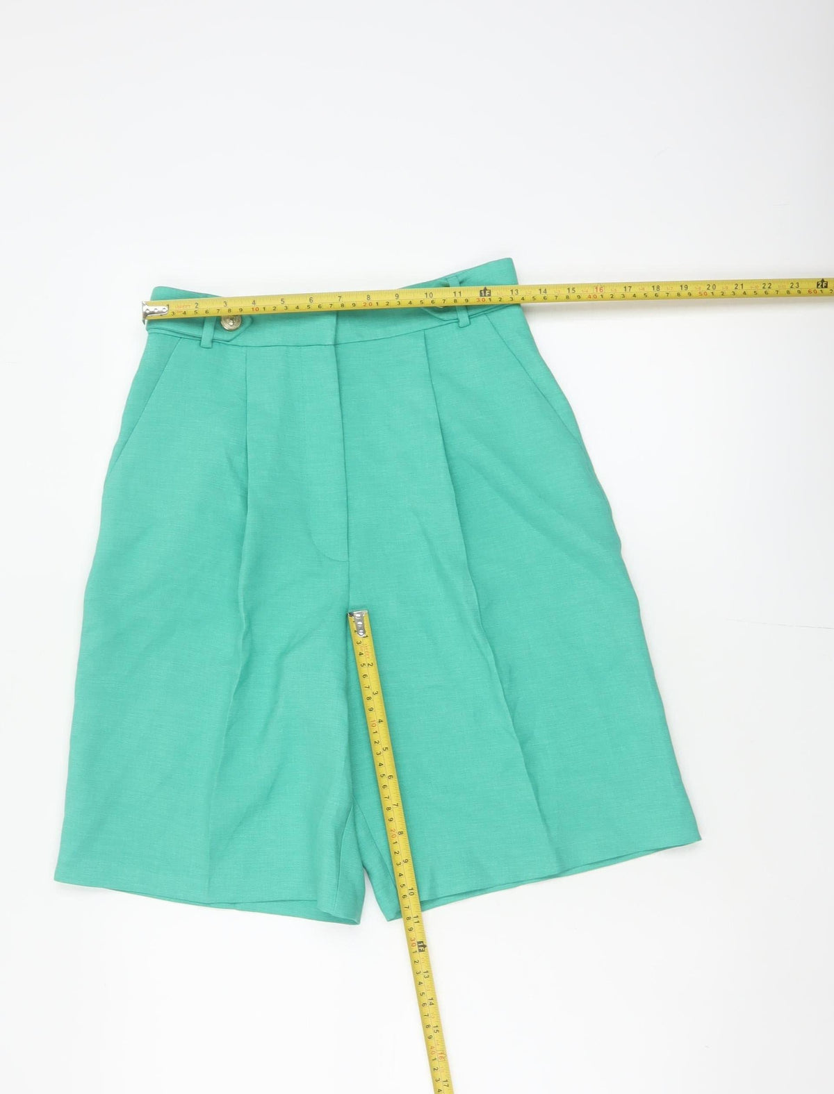 River Island Women Green Size 8 Sailor Pleated High Waist Shorts