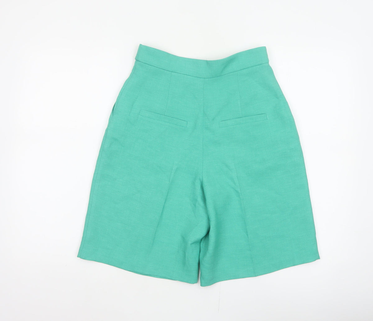 River Island Women Green Size 8 Sailor Pleated High Waist Shorts