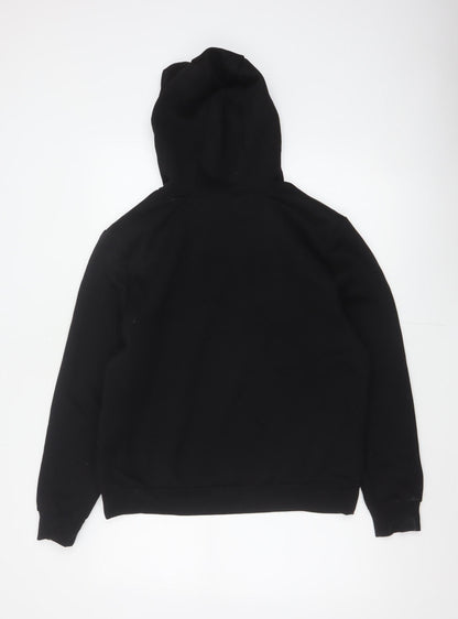 McKenzie Men’s Black S Pullover Hoodie Logo Drawstring Pocket