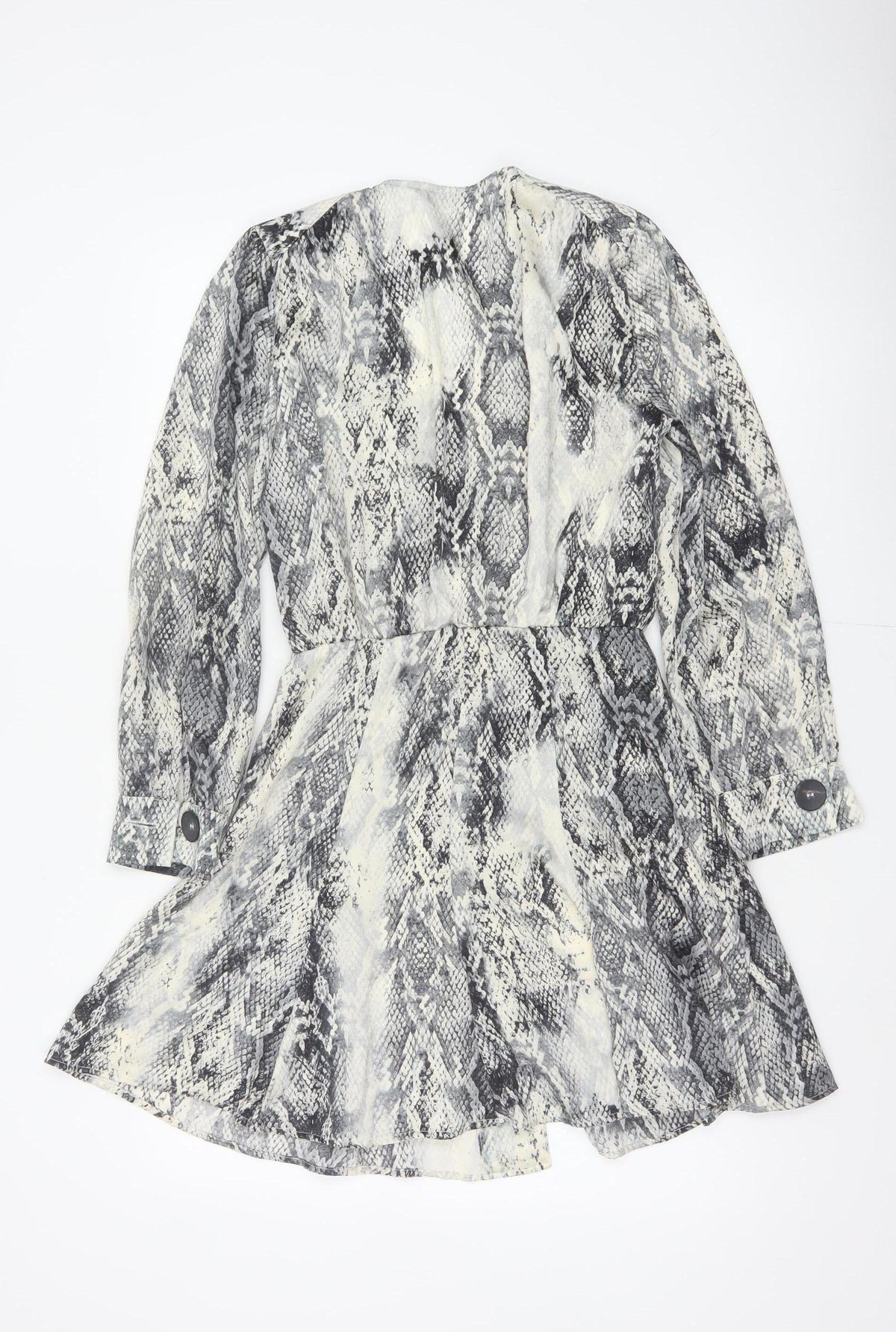 Zara Basic Women’s Multicoloured Snake Print XS Fit & Flare Dress