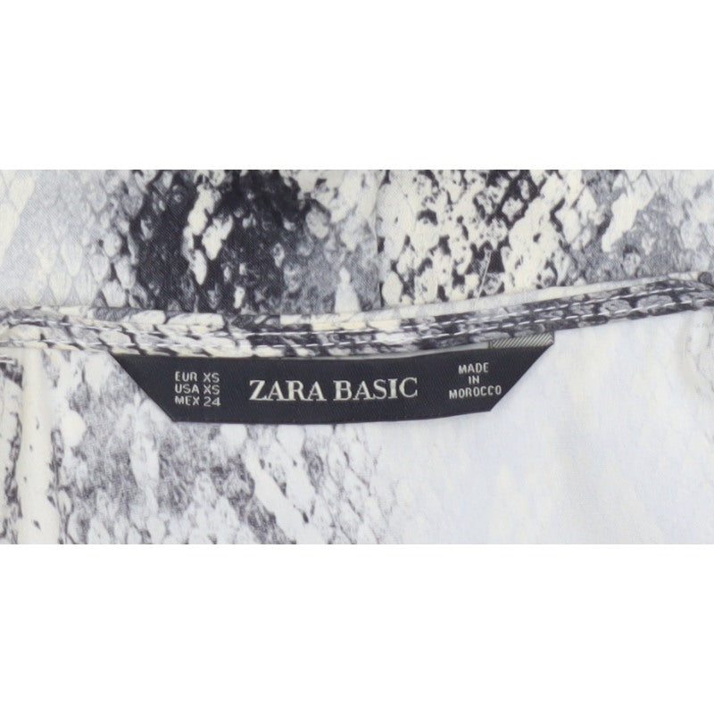 Zara Basic Women’s Multicoloured Snake Print XS Fit & Flare Dress
