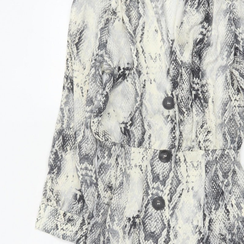 Zara Basic Women’s Multicoloured Snake Print XS Fit & Flare Dress