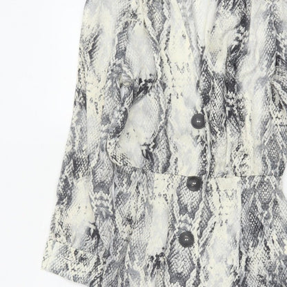 Zara Basic Women’s Multicoloured Snake Print XS Fit & Flare Dress