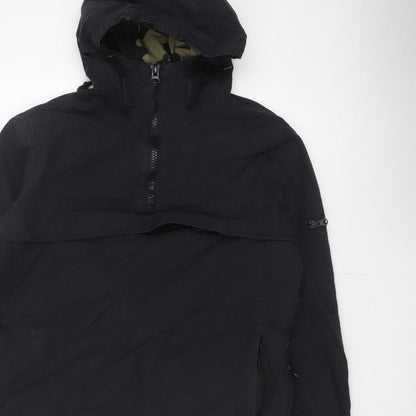 Dickies Men’s Black Small Hooded 1/4 Zip Anorak Jacket