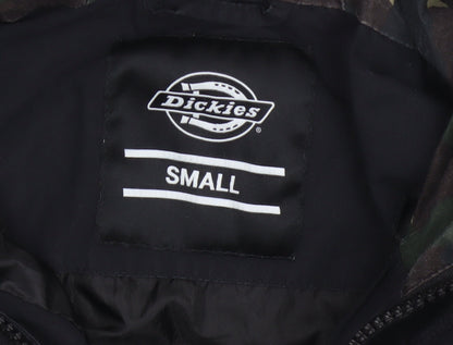 Dickies Men’s Black Small Hooded 1/4 Zip Anorak Jacket