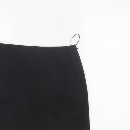 New Look Women Black UK 10 Knee Length Pencil Skirt Lined Stretch