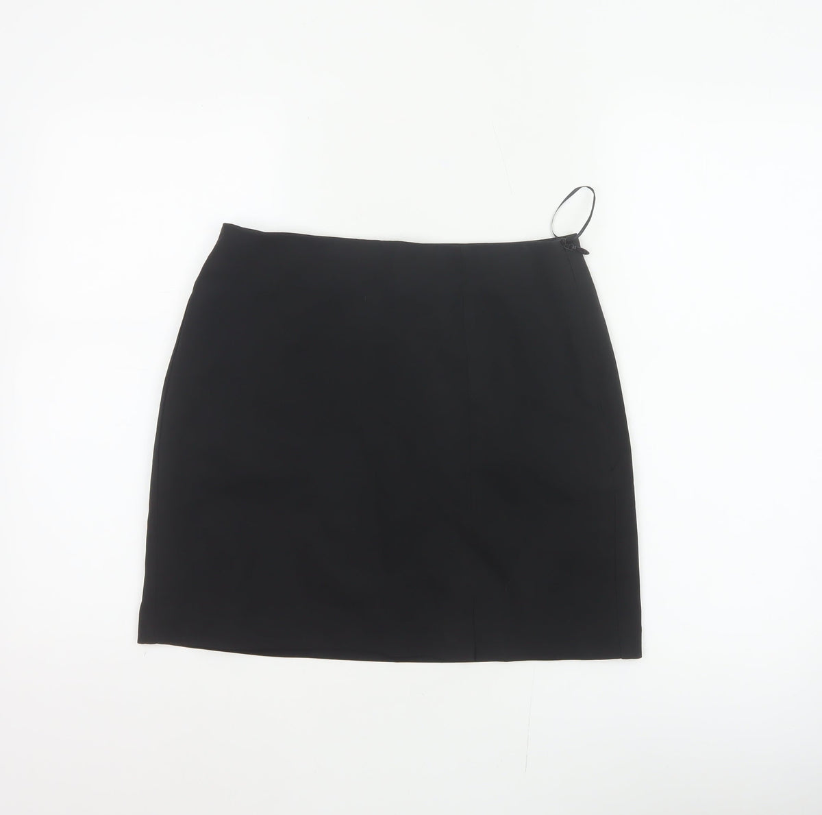 New Look Women Black UK 10 Knee Length Pencil Skirt Lined Stretch