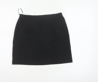 New Look Women Black UK 10 Knee Length Pencil Skirt Lined Stretch