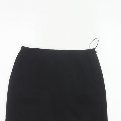 New Look Women Black UK 10 Knee Length Pencil Skirt Lined Stretch