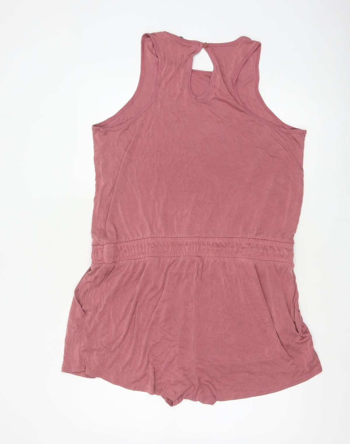 Marks and Spencer Women Pink UK 20 Modal Jersey Sleeveless Playsuit
