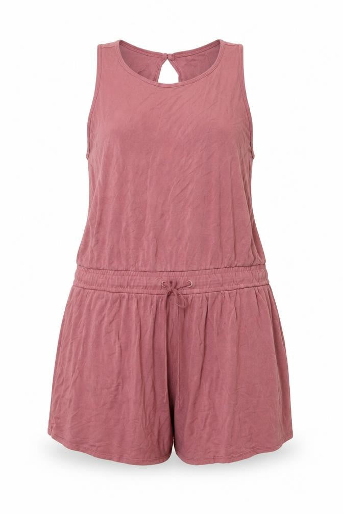Marks and Spencer Women Pink UK 20 Modal Jersey Sleeveless Playsuit