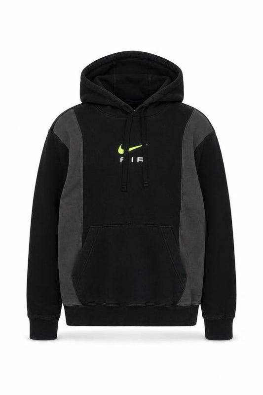 Nike Men Black Grey XS Pullover Hoodie Logo Graphic Fleece