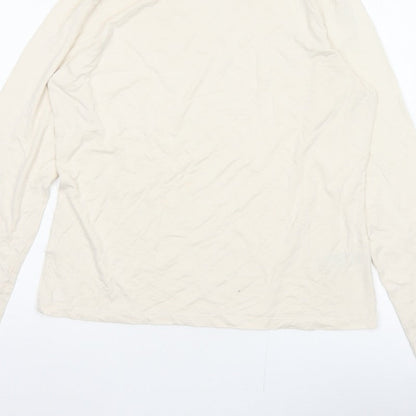 Lauren Ralph Lauren Women Ivory XL Cowl Neck Viscose Jersey Top