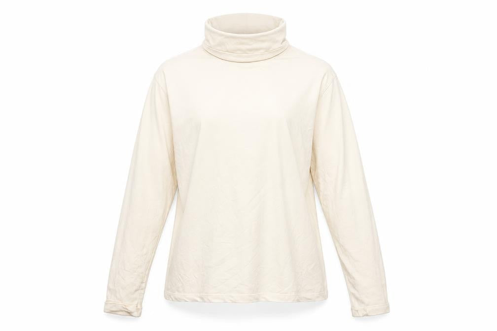 Lauren Ralph Lauren Women Ivory XL Cowl Neck Viscose Jersey Top