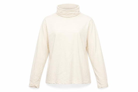 Lauren Ralph Lauren Women Ivory XL Cowl Neck Viscose Jersey Top
