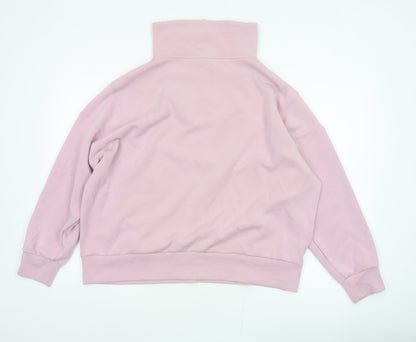Crew Clothing Company Women Pink XL Pullover Half Zip Sweatshirt