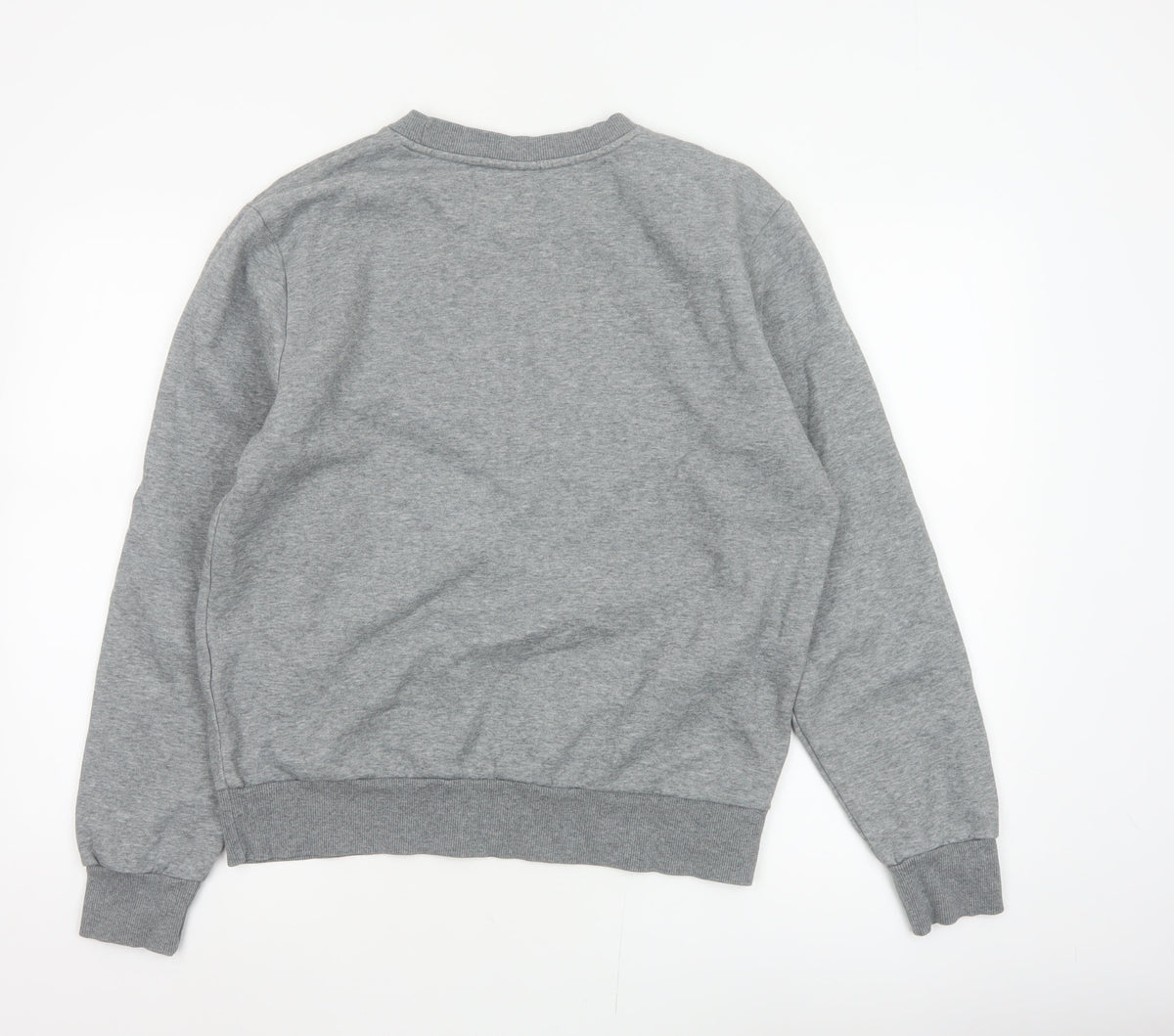 Puma Men’s Grey M Pullover Crew Neck Embroidered Logo Sweatshirt