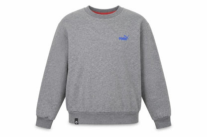 Puma Men’s Grey M Pullover Crew Neck Embroidered Logo Sweatshirt