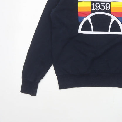 Ellesse Men’s Blue M Pullover Crew Neck 1959 Logo Sweatshirt