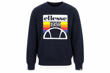 Ellesse Men’s Blue M Pullover Crew Neck 1959 Logo Sweatshirt