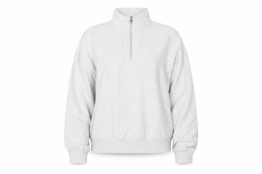 ASOS DESIGN Women’s Grey UK 4 Quarter Zip High Neck Sweatshirt