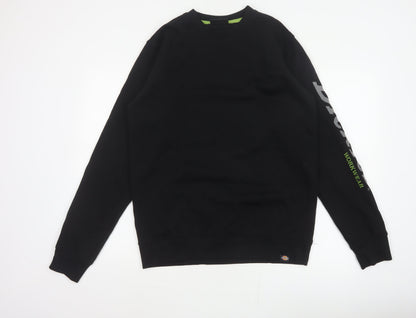 Dickies Men’s Black M Pullover Crew Neck Logo Graphic Sweatshirt